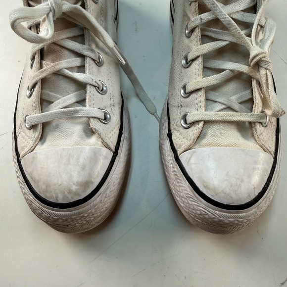 Converse Chuck Taylor Platform High Top White Size 7.5 Women Canvas - Picture 3 of 8
